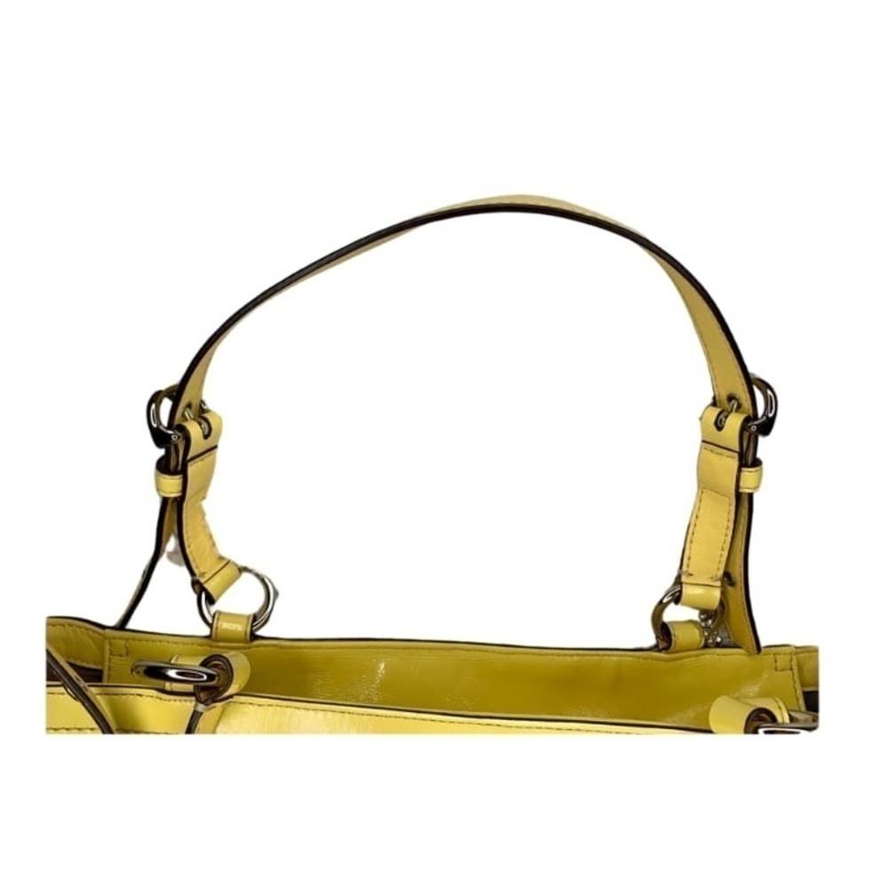 COACH Patent Yellow Gallery Tote - Picture 12 of 12